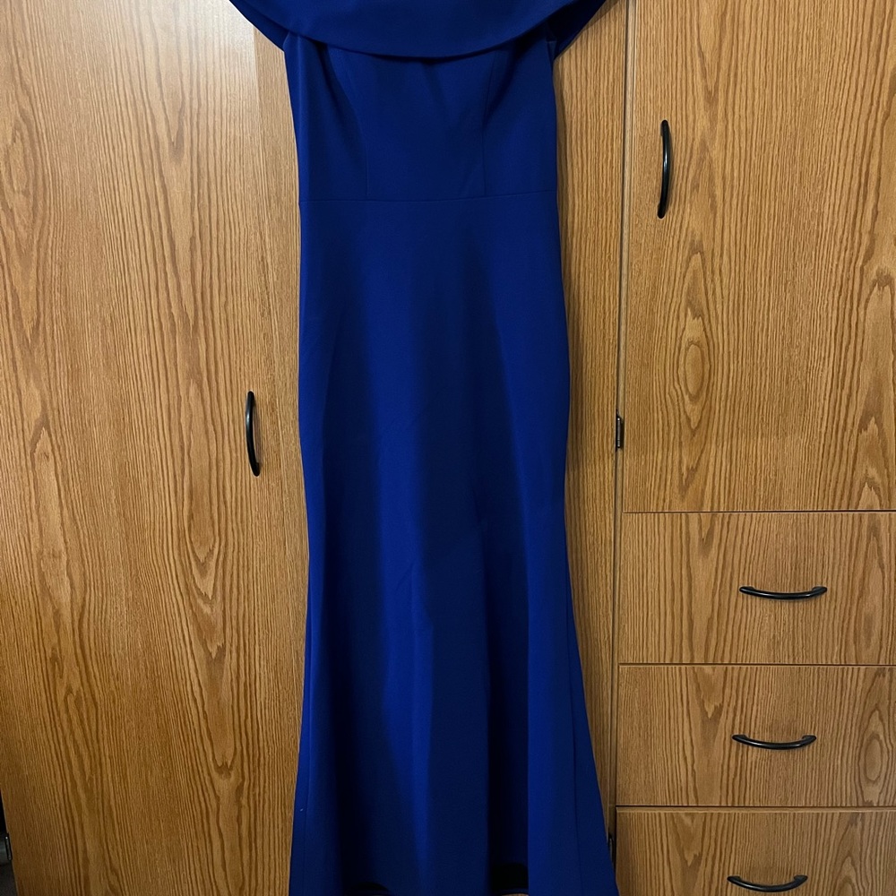 Aqua formal gown